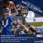Basket, tutto pronto per Gara 3: stasera Fortitudo Moncada – Manital Torino