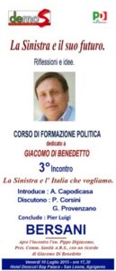 DEMOS invito Bersani