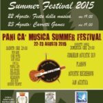 “Pani cà Musica Summer Festival 2015” : giochi e musica al centro storico di Agrigento