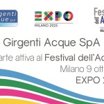 Girgenti Acque parte attiva al Festival dell’Acqua EXPO 2015