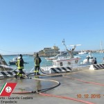 Esercitazione antincendio nell’area portuale di Porto Empedocle