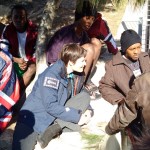 “AstroSamantha” Cristoforetti a Lampedusa: manifestazione pacifica dei migranti