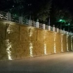 Agrigento, nuova illuminazione sul muro di Via Crispi