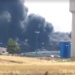 Agrigento, incendio in un impianto di rifiuti alla Zona Industriale – VIDEO