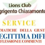 Agrigento, sabato mattina l’incontro sulla legittima difesa organizzato dal Lions Chiaramonte