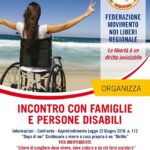 Disabilità, la Federazione Movimento “Noi Liberi” incontra le famiglie