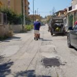 Agrigento, si riparano le buche stradali: interventi in via Agena
