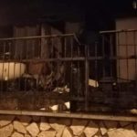 Favara, incendiata Villa Ambrosini: distrutti gazebo e arredi