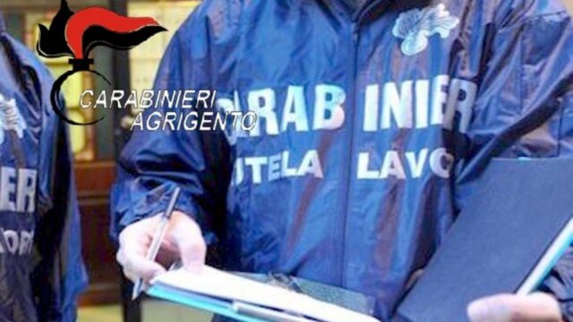 “Ponteggio non a norma” e lavoro nero: controlli dei Carabinieri nell’agrigentino