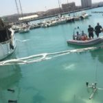 Porto Empedocle, affondamento motopesca: concluse le operazioni di messa in sicurezza