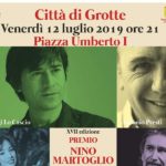 Premio “Nino Martoglio” Città di Grotte 2019: venerdì l’edizione 2019