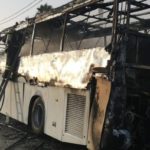 Sambuca di Sicilia, bus in fiamme: sfiorata tragedia