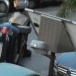 Agrigento, auto cappotta in via Imera: traffico in tilt
