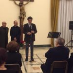 Gli architetti in visita al Palazzo vescovile per portare gli auguri di Natale al cardinale Montenegro