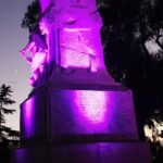 Agrigento, giornata mondiale della prematurità: monumento di Villa Bonfiglio si illumina di viola