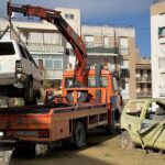 Licata, operazione antidegrado della Polizia: recuperate carcasse di veicoli abbandonati