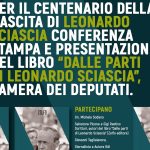 Per il centenario della nascita di Leonardo Sciascia, presentazione del libro “Dalle parti di Leonardo Sciascia” alla Camera dei Deputati