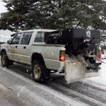 Intervento del personale stradale per neve sulla Sp n. 24 Santo Stefano Quisquina-Cammarata