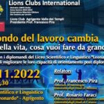 Lions Club Valle dei Templi, lunedì il convegno al Liceo Leonardo su “cosa vuoi fare da grande?”