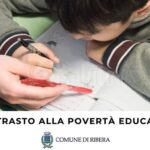 Contrasto alla povertà educativa “Progetto Prlns”: Ribera ottiene una premialità per interventi a favore dell’Istruzione di minori con fragilità.