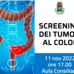 Naro, prevenzione tumori al colon,: giornata di sensibilizzazione il prossimo 11 novembre