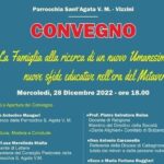 Vizzini, giovedì 28 dicembre il Convegno dal titolo: “La Famiglia alla ricerca di un nuovo Umanesimo: nuove sfide educative nell’era del Metaverso”