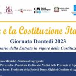 Agrigento, anniversario della Costituzione Italiana: tutto pronto per l’evento intitolato “Dante e la Costituzione”