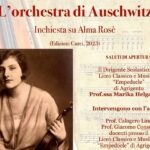 Gli studenti del Liceo Classico e Musicale Empedocle incontrano Dario Oliveri,  autore del libro “L’orchestra di Auschwitz, inchiesta su Alma Rosè”