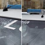 Favara, danneggiato il vetro anteriore di un’auto di servizio dei Vigili urbani