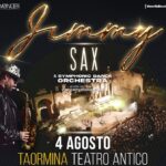 A Taormina torna il sassofonista Jimmy Sax con il “Jimmy Summer Tour 2023”