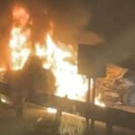 Incidente sulla statale 115: auto prende fuoco, automobilisti feriti