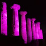 Il tempio di Ercole torna a tingersi di lilla per celebrare la giornata nazionale dei disturbi alimentari del 15 marzo