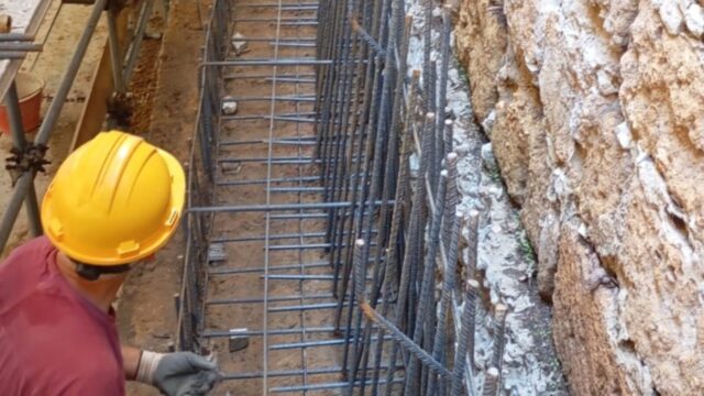 Agrigento, proseguono i lavori di consolidamento del muro di via Alessi: completate le prime fasi