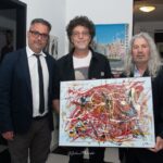 Il Pittore Gerlando Meli dona una tela a Max Gazzè