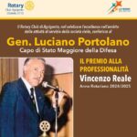 Rotary Club di Agrigento: cerimonia di conferimento del “Premio Vincenzo Reale” al Generale Luciano Portolano