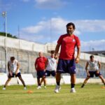 Akragas Slp, seduta di allenamento allo stadio Esseneto agli ordini del nuovo allenatore Seby Catania