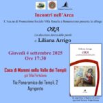 Agrigento, si presenta la silloge poetica “Ora – La silenziosa danza delle parole” di Liliana Arrigo