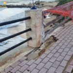 San Leone, crolla parte della pista ciclabile al Viale Delle Dune – VIDEO