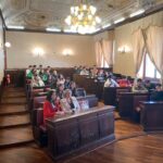 Gli studenti dell’Istituto Istruzione Secondaria Superiore “Galileo Galilei” di Canicattì al Palazzo della Provincia