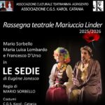 Al Teatranimahub di Agrigento, Mario Sorbello in “Le sedie” di Eugène Jonesco