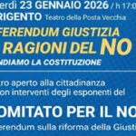 Referendum Giustizia, incontro pubblico ad Agrigento sulle “ragioni del No”