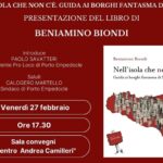 A Porto Empedocle la presentazione del libro “Nell’isola che non c’è” di Beniamino Biondi
