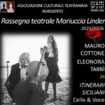 Al Teatranimahub di Agrigento, il concerto per violoncello e voce con Mauro Cottone ed Eleonora Tabbì