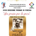 Racalmuto domani la Cerimonia della XVIII edizione del Premio “Una Poesia per la Pace”