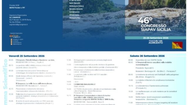 Ad Agrigento il il 46° Congresso Regionale SIAPAV Sicilia