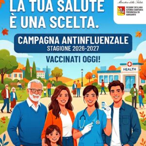ASP di Agrigento, avviata la campagna di vaccinazione antinfluenzale per la stagione 26/27