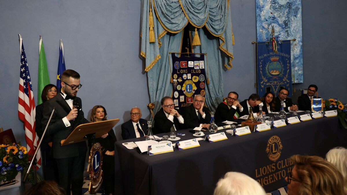 Lions Club Agrigento Host, inaugurato a Palma di Montechiaro il nuovo anno sociale: cultura e solidarietà al centro