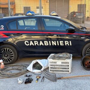 Favara, sorpresi in auto con 90 kg. di cavi in rame: scattano due denunce