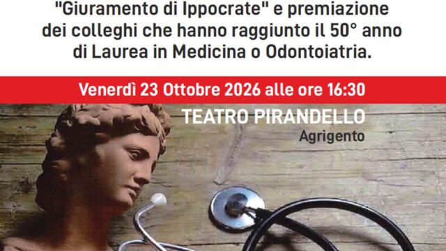 Al teatro Pirandello il passaggio di testimone della Medicina agrigentina